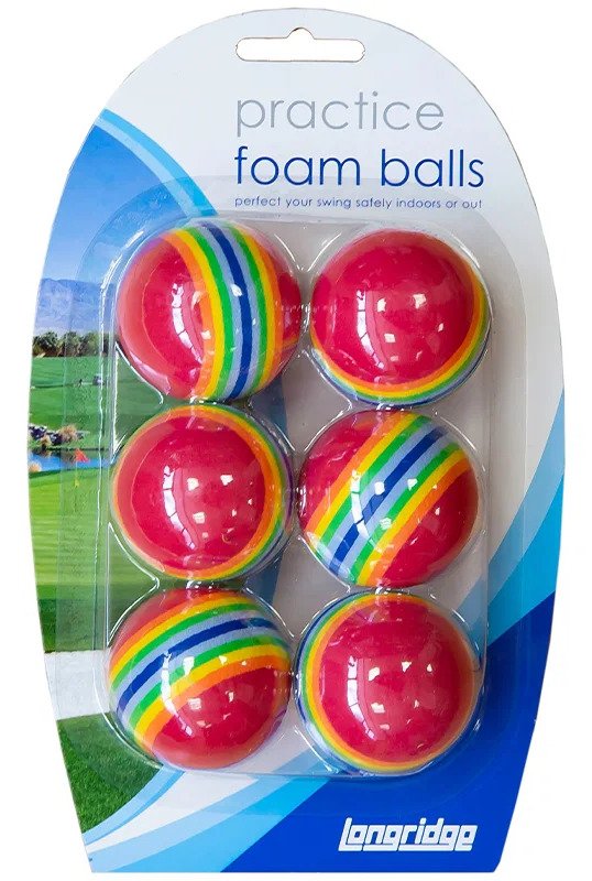 Longridge Multi-Coloured Foam golf balls