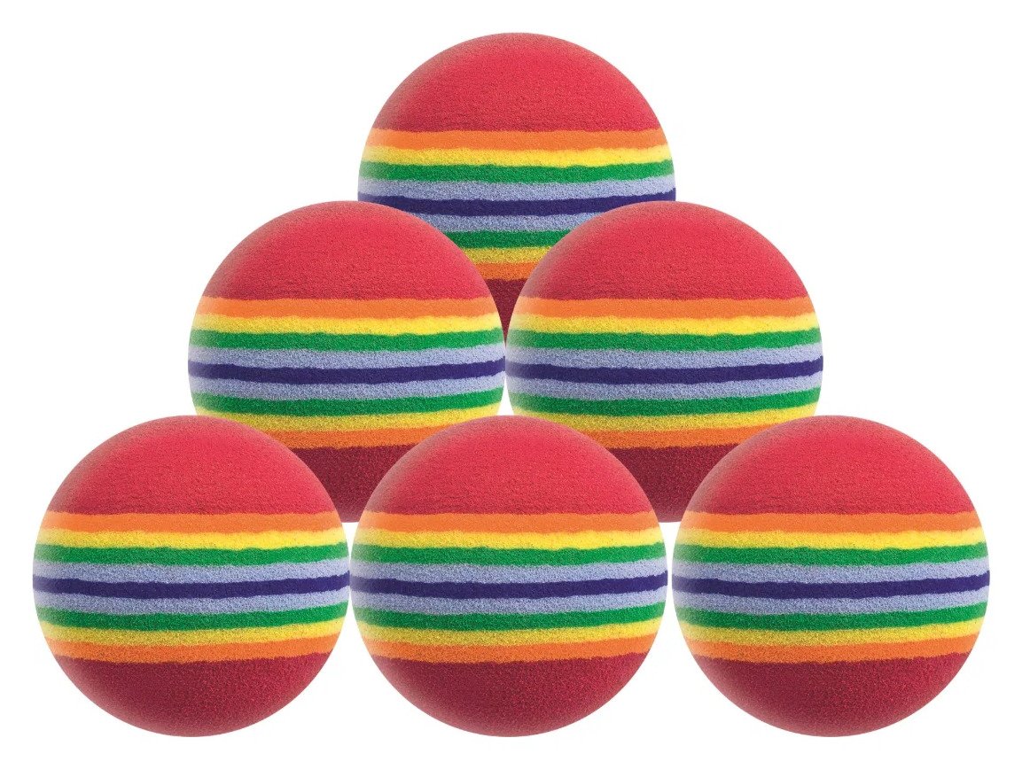 Longridge Multi-Coloured Foam golf balls