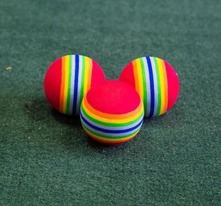Longridge Multi-Coloured Foam golf balls