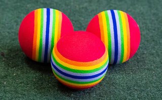 Longridge Multi-Coloured Foam golf balls