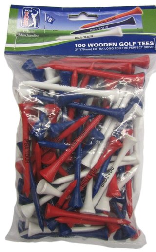 PGA Tour Wooden Tees 70mm 100pcs