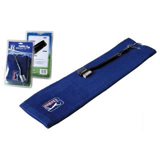PGA Tour Golf Towel and Club Brush Set, navy blue