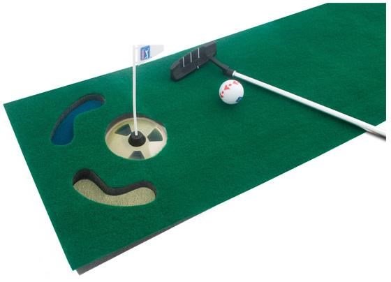 PGA Tour 6ft Home/Office Putting Set 1.84m + Training Ball, Collapsible Putter