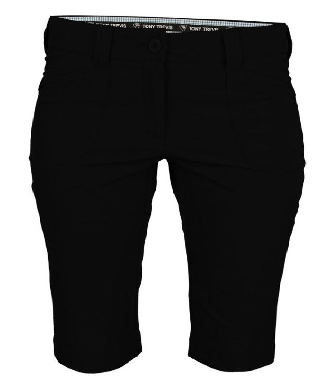 Tony Trevis ladies short slim fit women's shorts, black