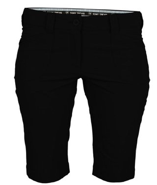 Tony Trevis ladies short slim fit women's shorts, black