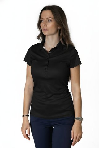 Tony Trevis ladies polo, black