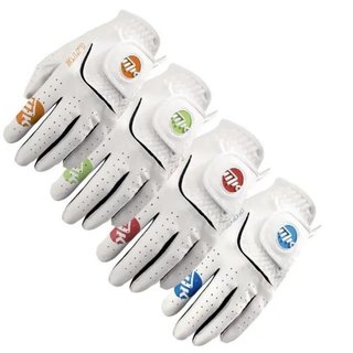 MKids MKids All Weather junior golf glove, white/lime
