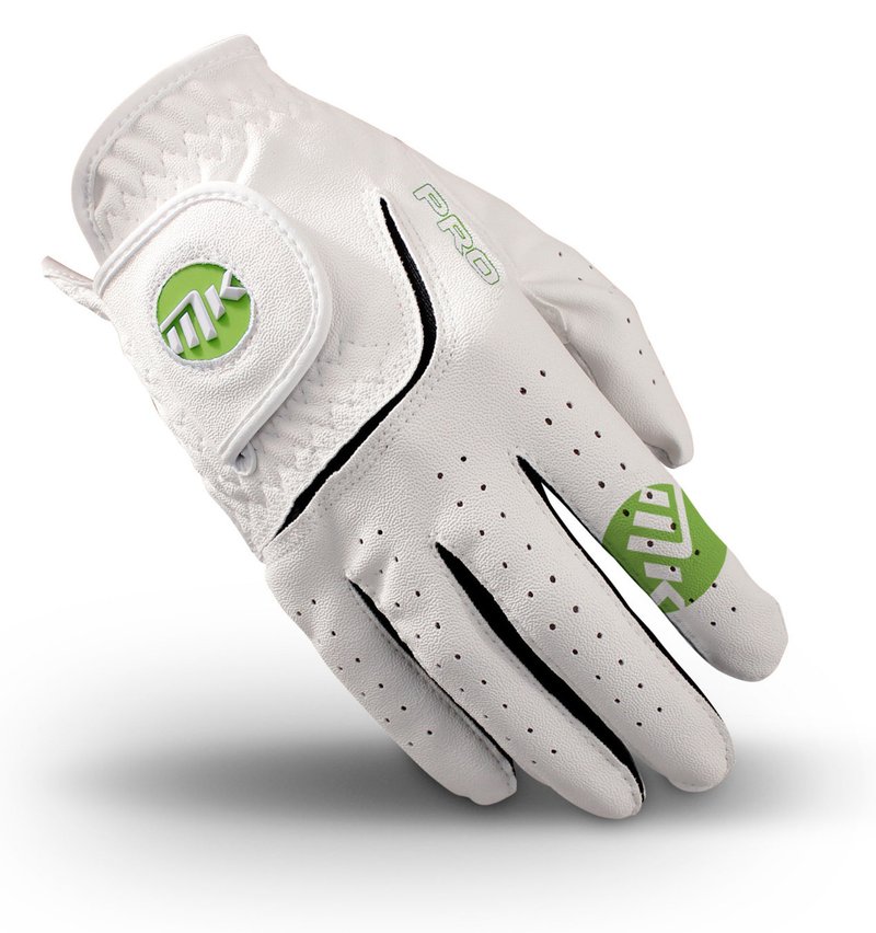 MKids MKids All Weather junior golf glove, white/lime