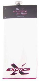 Tour Edge Exotics golf towel, white
