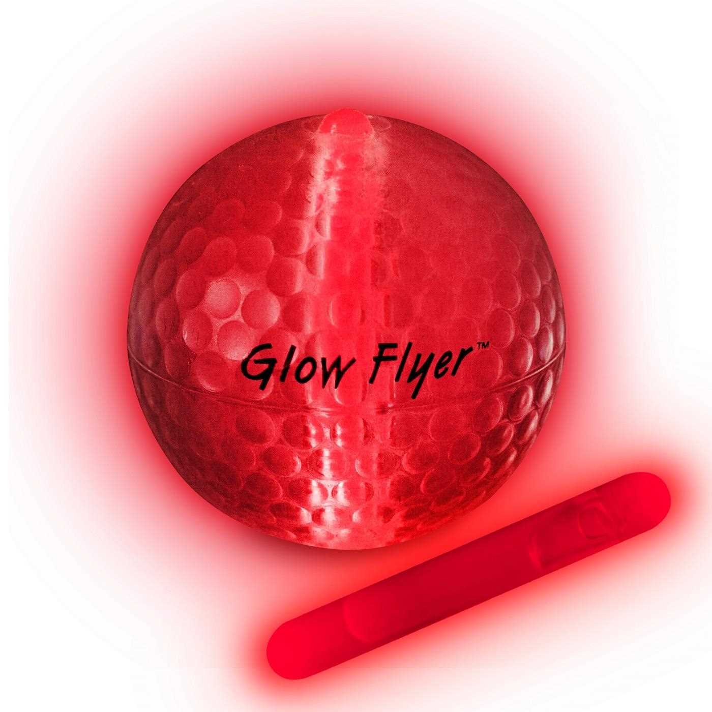 Masters Glow Flyer golf balls, red