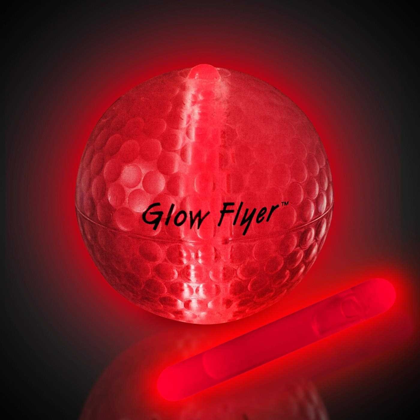 Masters Glow Flyer golf balls, red