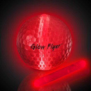 Masters Glow Flyer golf balls, red