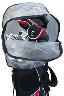 Masters Raincover with Zip, black/clear