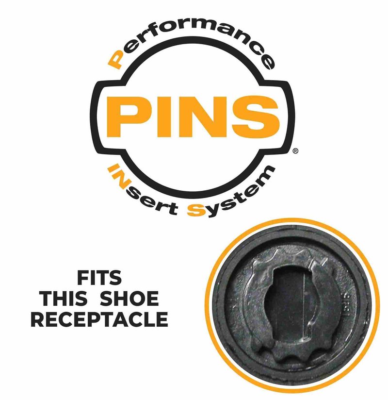 SoftSpikes Softspikes Stealth golf spikes, black/silver, PINS (20pcs)
