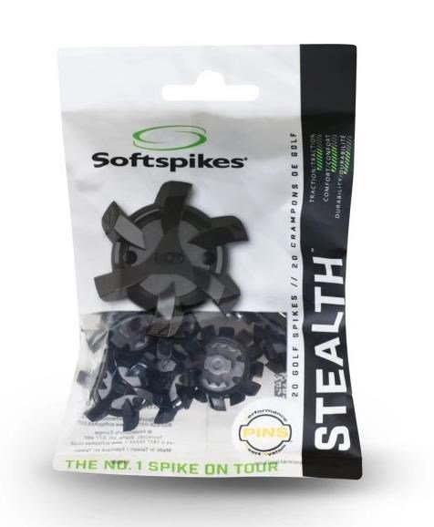 SoftSpikes Softspikes Stealth golf spikes, black/silver, PINS (20pcs)