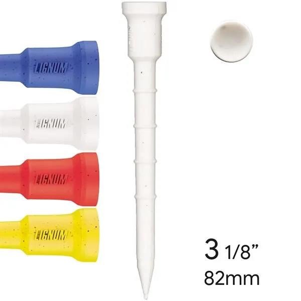Lignum Tee 82mm (3 1/8") 12pack colour mix