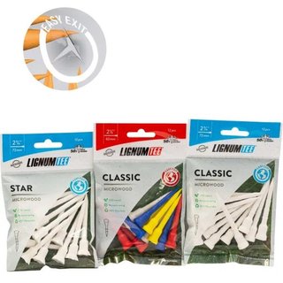 Lignum Tee 82mm (3 1/8") 12pack colour mix