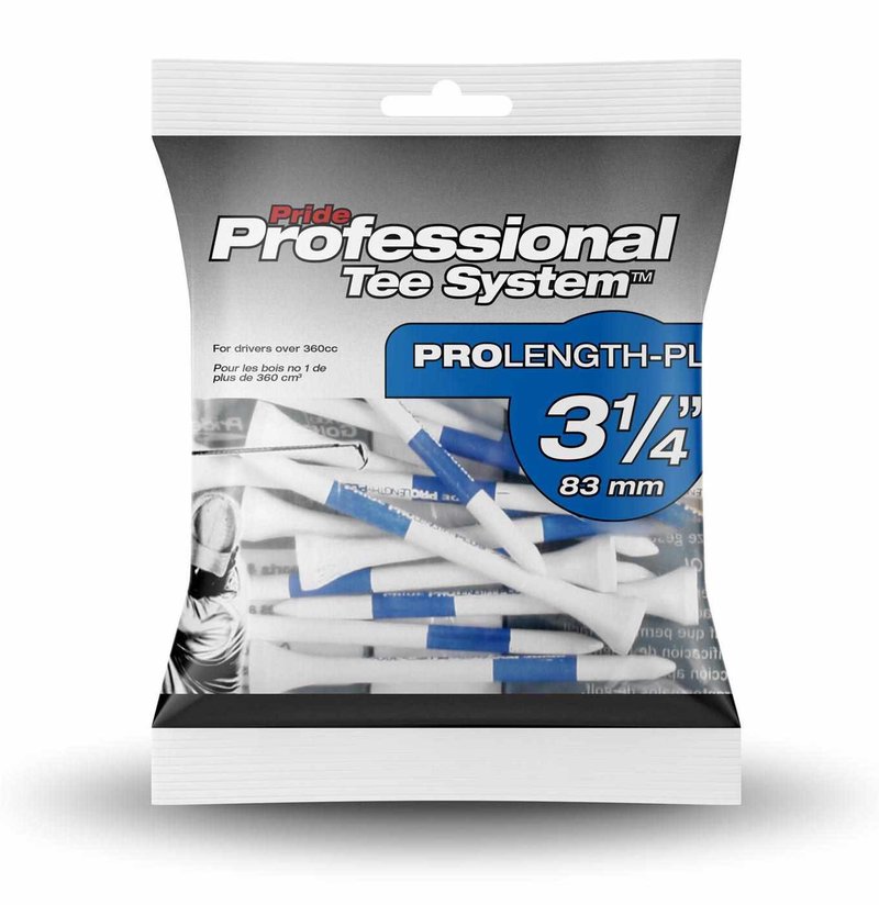Pride Professional Tee System Prolength Plus Blue Wood Tees 83mm (3 1/4"), 15 pcs
