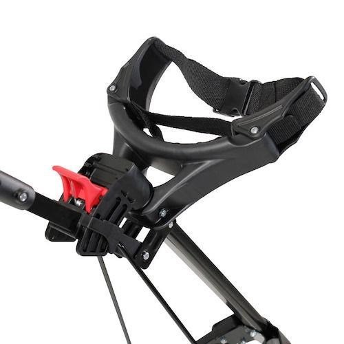 Masters 5 Series manual golf trolley, black