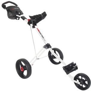 Masters 5 Series 3-wheel manual golf trolley, white