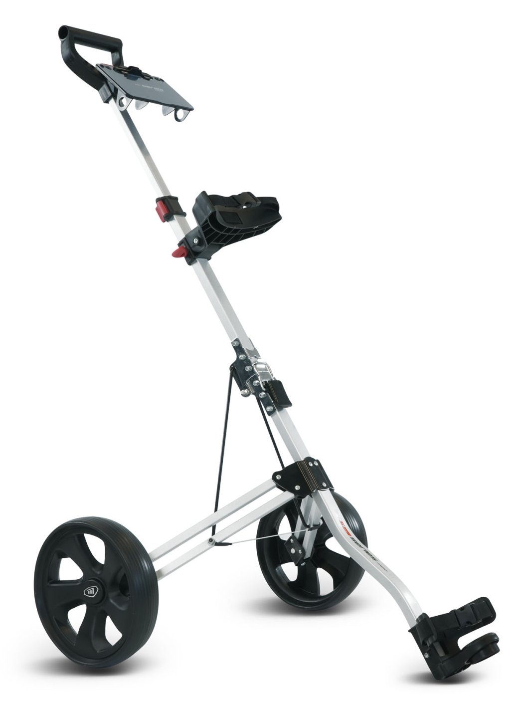 Masters Golf 5 Series Compact 2 Wheel Pull Trolley, silver