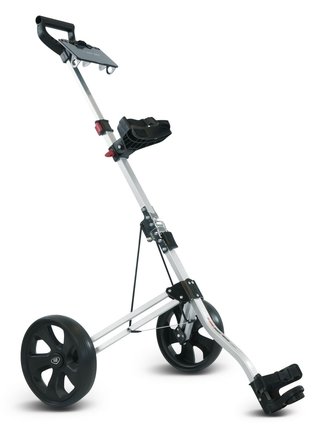 Masters Golf 5 Series Compact 2 Wheel Pull Trolley, silver