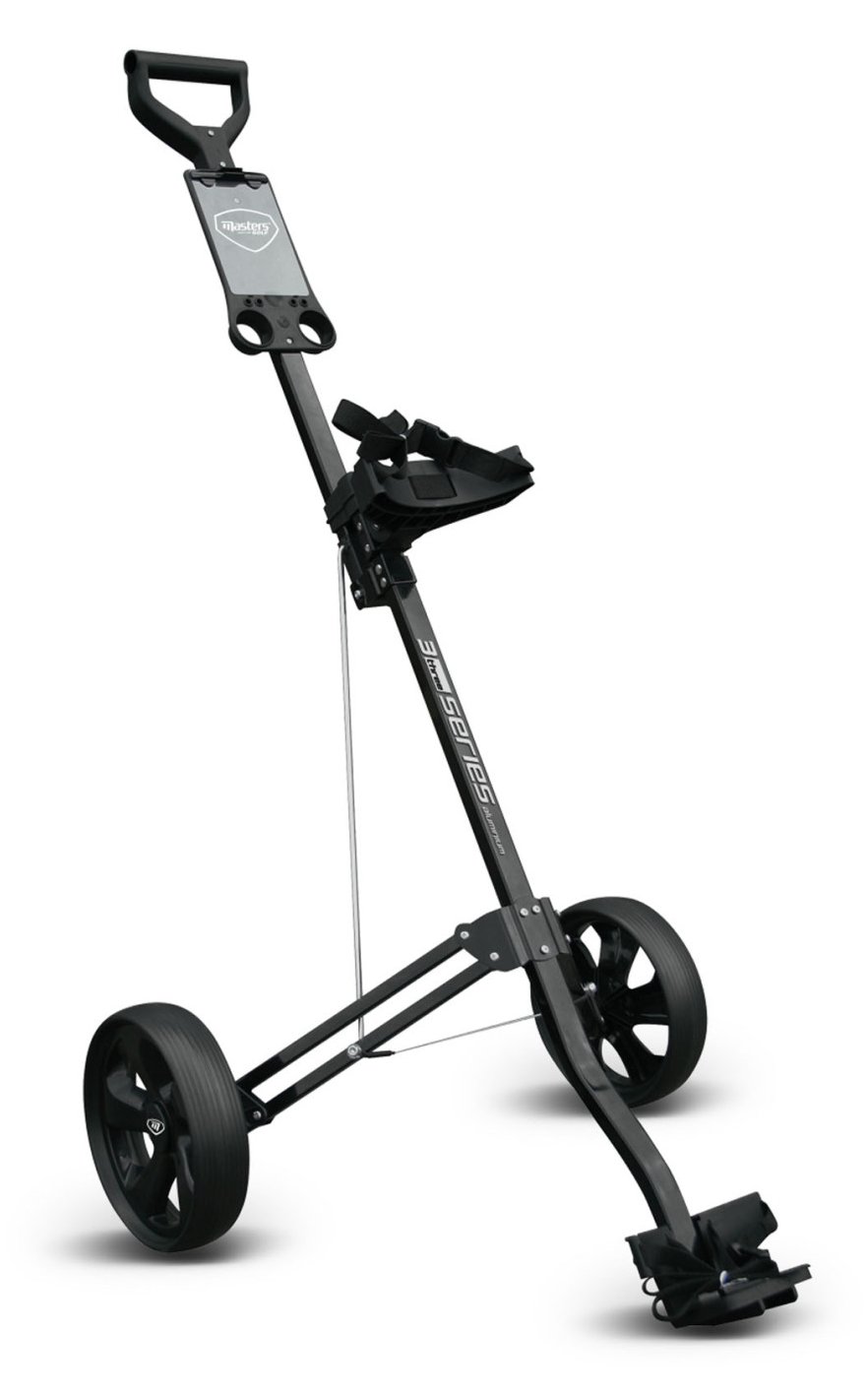 Masters Golf 3 Series Aluminium 2 Wheel Pull trolley, black
