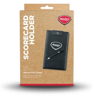 Masters Golf Score Card Holder, black