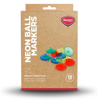 Masters Golf Neon Ball Markers (12 pack) ball markers