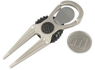 Masters Golf Masters Deluxe Pitchfork With Marker, silver
