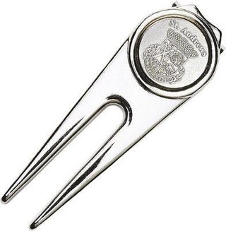 Masters Golf Masters St Andrews Deluxe Pitchfork, silver