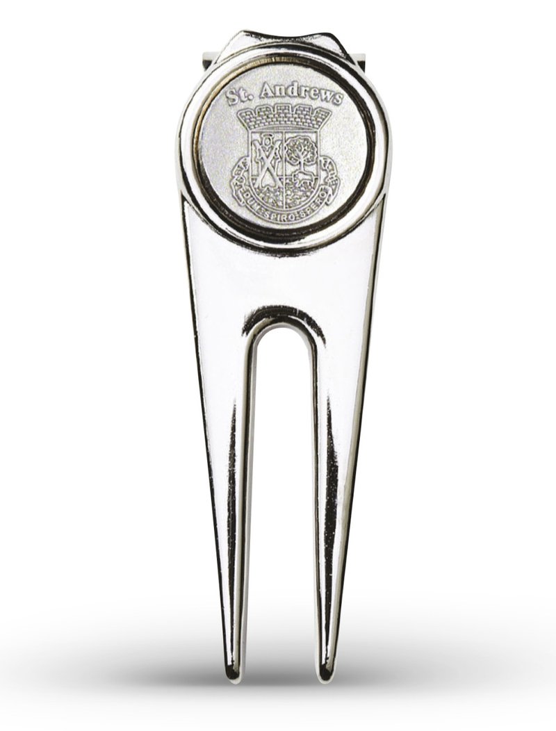 Masters Golf St Andrews Deluxe Pitchfork, silver