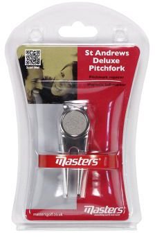 Masters Golf Masters St Andrews Deluxe Pitchfork, silver