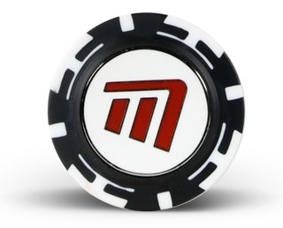 Masters Golf Poker Chips with Mag Ball Marker ball marker, black/white