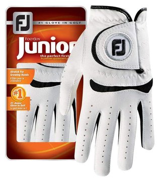 Footjoy FJ Junior 18 golf glove, white/black