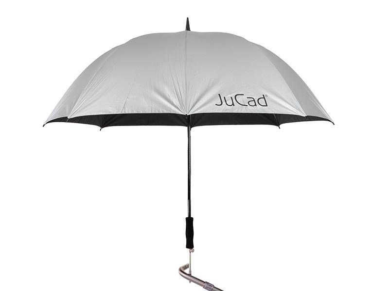 JuCad Telescopic Golf Umbrella 68" Automatic with Pin, Silver