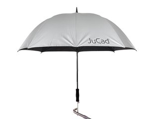 JuCad Telescopic Golf Umbrella 68" Automatic with Pin, Silver