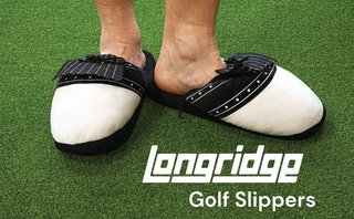 Longridge Golf Slippers (flaps) L golf shoe covers, black/white