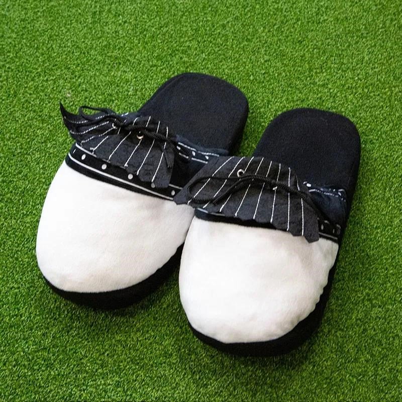 Longridge Golf Slippers (flaps) L golf shoe covers, black/white
