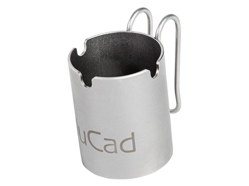 JuCad ashtray (handmade in titanium, upon request incl. foc name engravement), titanium