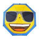 Emoji AutoFold Compact Umbrella, blue (sunglasses)