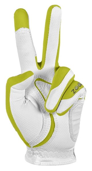 Zoom Zoom Weather ladies golf glove, white/lime