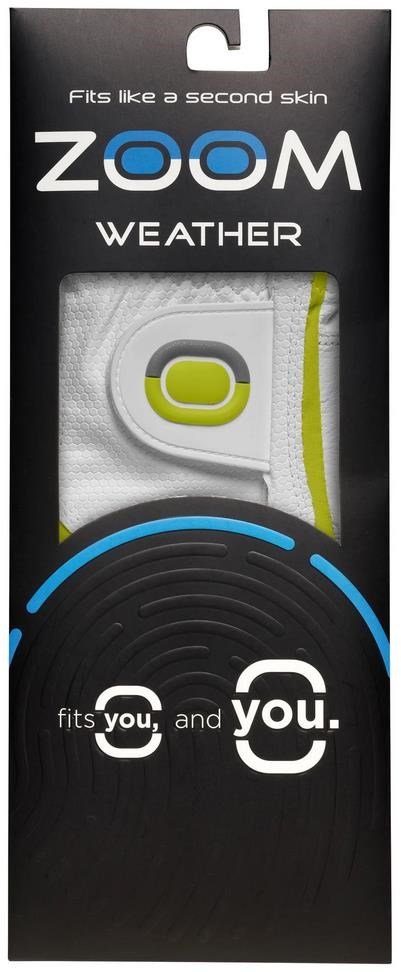 Zoom Zoom Weather ladies golf glove, white/lime
