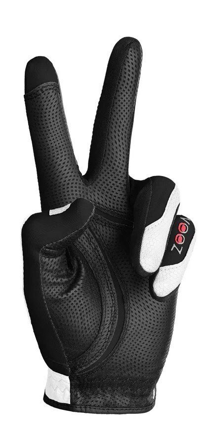Zoom Aqua Control mens golf glove, white/black