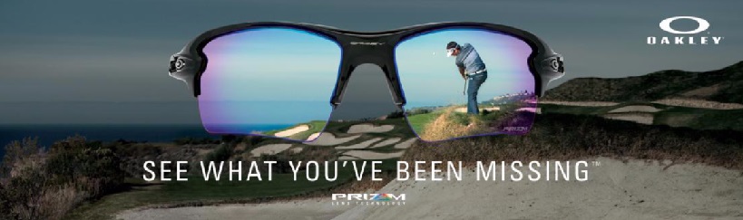 Side-by-side comparison of golf course vision with and without Prizm Golf lenses