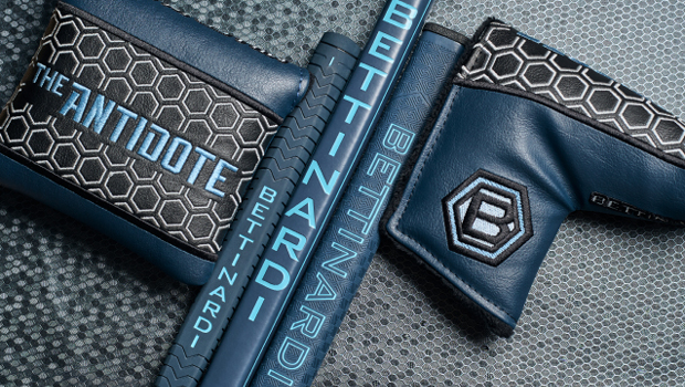 Bettinardi Antidote series premium components — shaft, grip, and headcover
