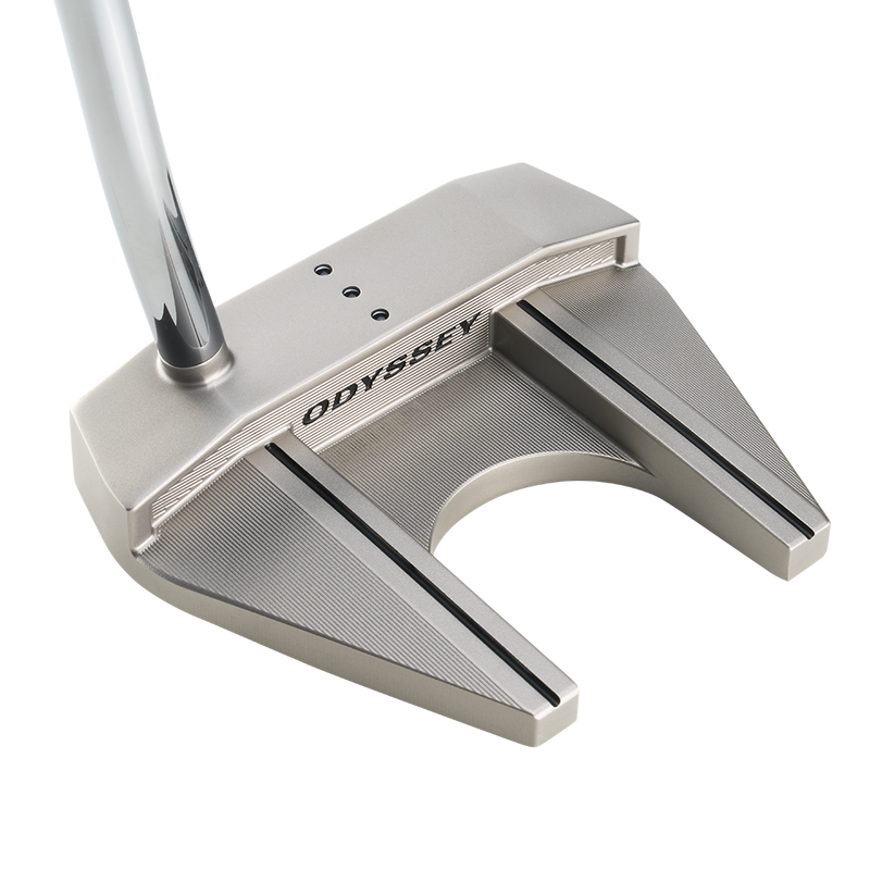 Precision milled stainless steel putter head construction detail