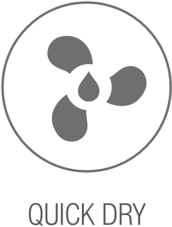 Quick-dry fabric icon