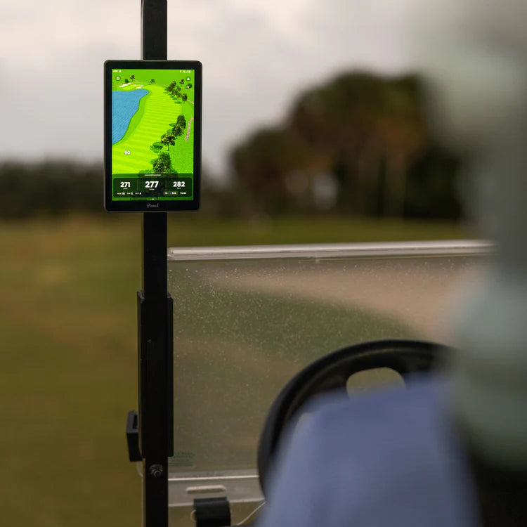 The Caddie GPS screen-based distance display
