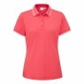 Viviana Tipped Polo in Paradise Pink showing tipped rib collar and cuff detail